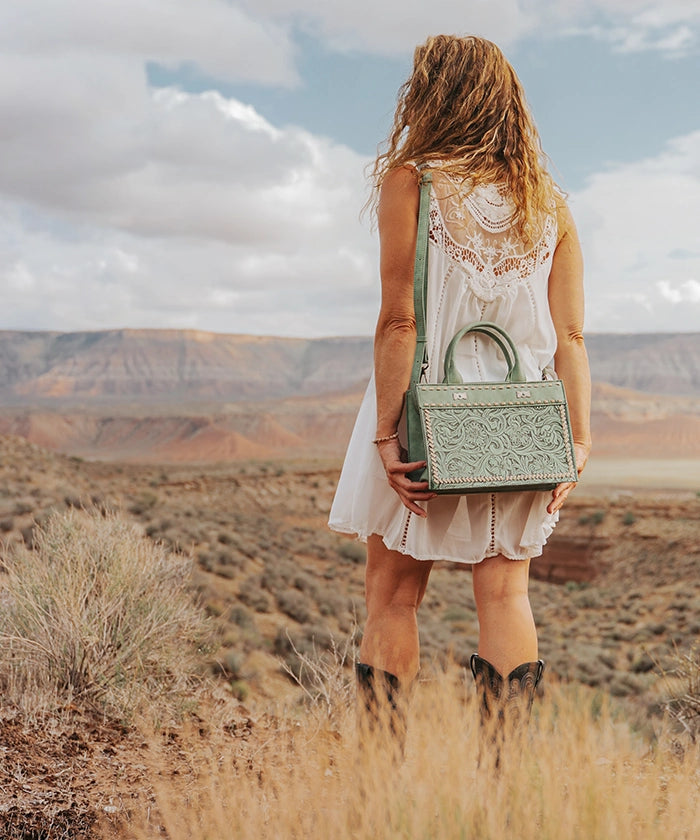 Montana West Floral Tooled Tote Bag Collection