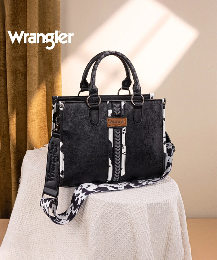 Wrangler Print Whipstitch Concealed Carry Tote Bag