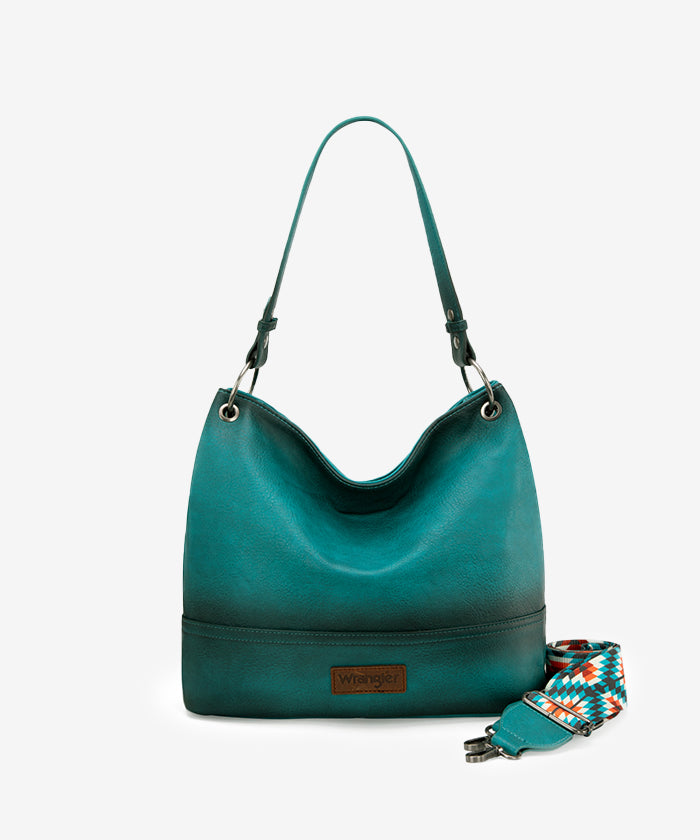 Wrangler Vegan Leather Crossbody Hobo Bag