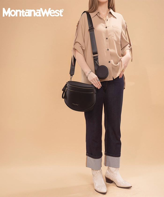 Montana West Bum Bag with Zipper –  Stylish Fanny Pack