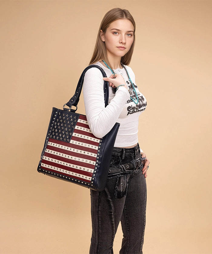 Montana West American Flag Concealed Carry Tote Bag