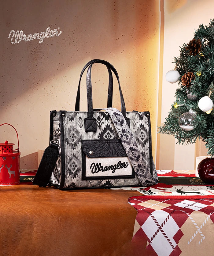 Wrangler Aztec Concealed Carry Canvas Tote Bag Collection