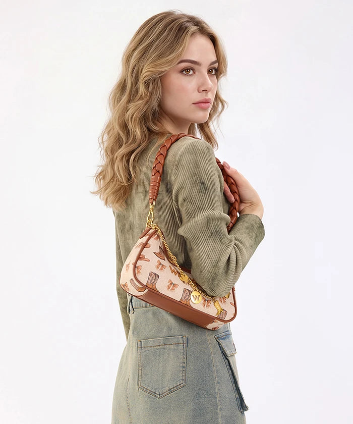 Wrangler Rodeo Icons Braided Handle Shoulder Bag