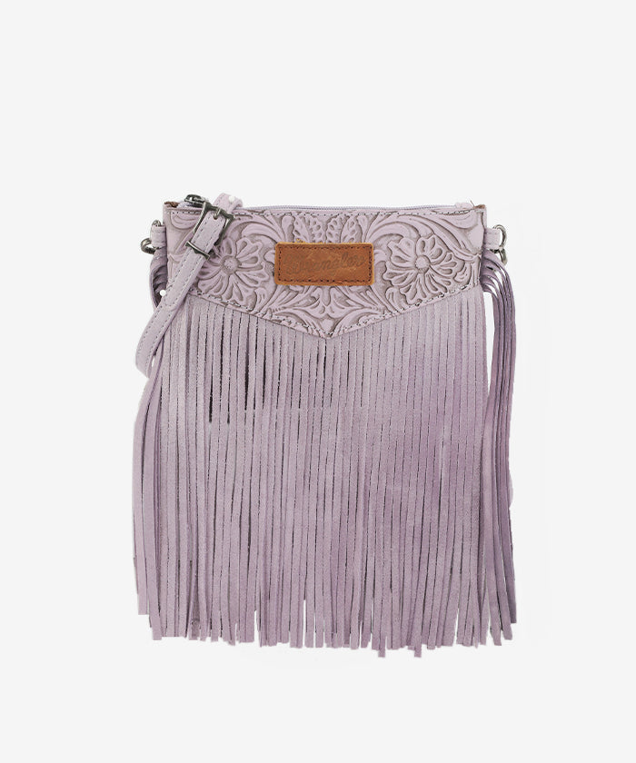 Wrangler Vintage Floral Western Fringe Crossbody Bag
