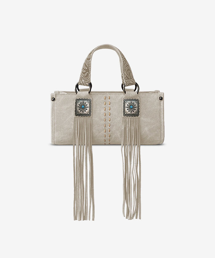 Montana West Western Fringe Concho Mini Crossbody Bag
