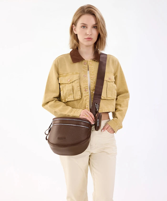 Montana West Dual Zipper Bum Bag