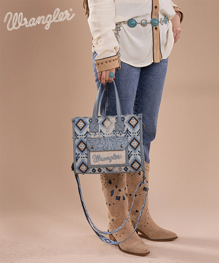 Wrangler Aztec Concealed Carry Canvas Tote Bag Collection