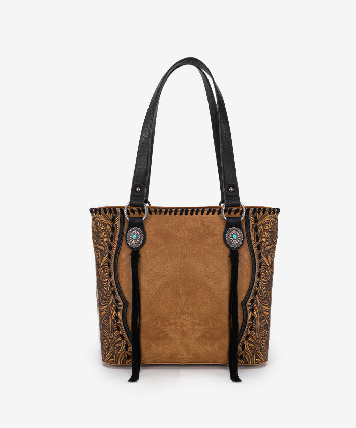 Trinity Ranch Floral Tooled Concealed Carry Tote Bag Collection