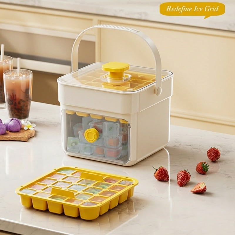 🔥OFFERTA SPECIALE 50% DI SCONTO🔥⏱️ Cubetti di ghiaccio pronti in pochi secondi: basta premere e rilasciare! 🧊✨