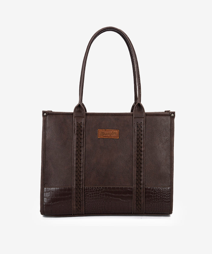 Wrangler Cow Print Crossbody Tote Bag