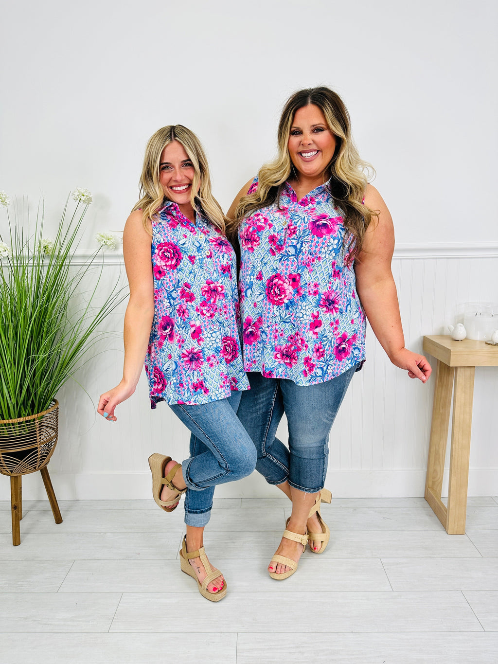 Styled For Summer Tank Top In Scottsdale Print