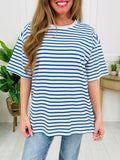 Laidback Lines Top In Multiple Colors