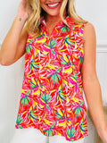 Heatwave Haven Tank Top in Miami Print
