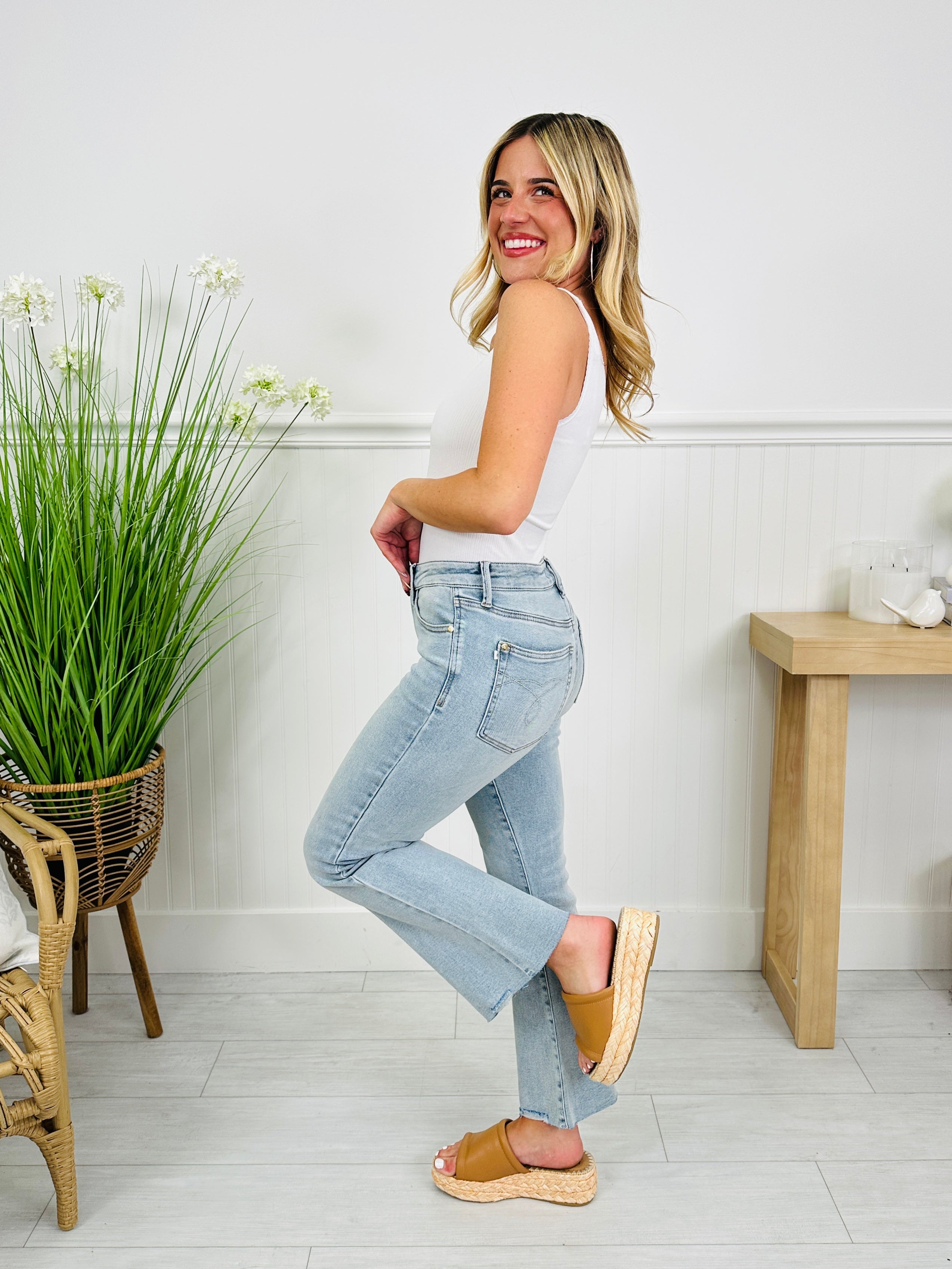 Judy Blue Spring Shift Kick Flares