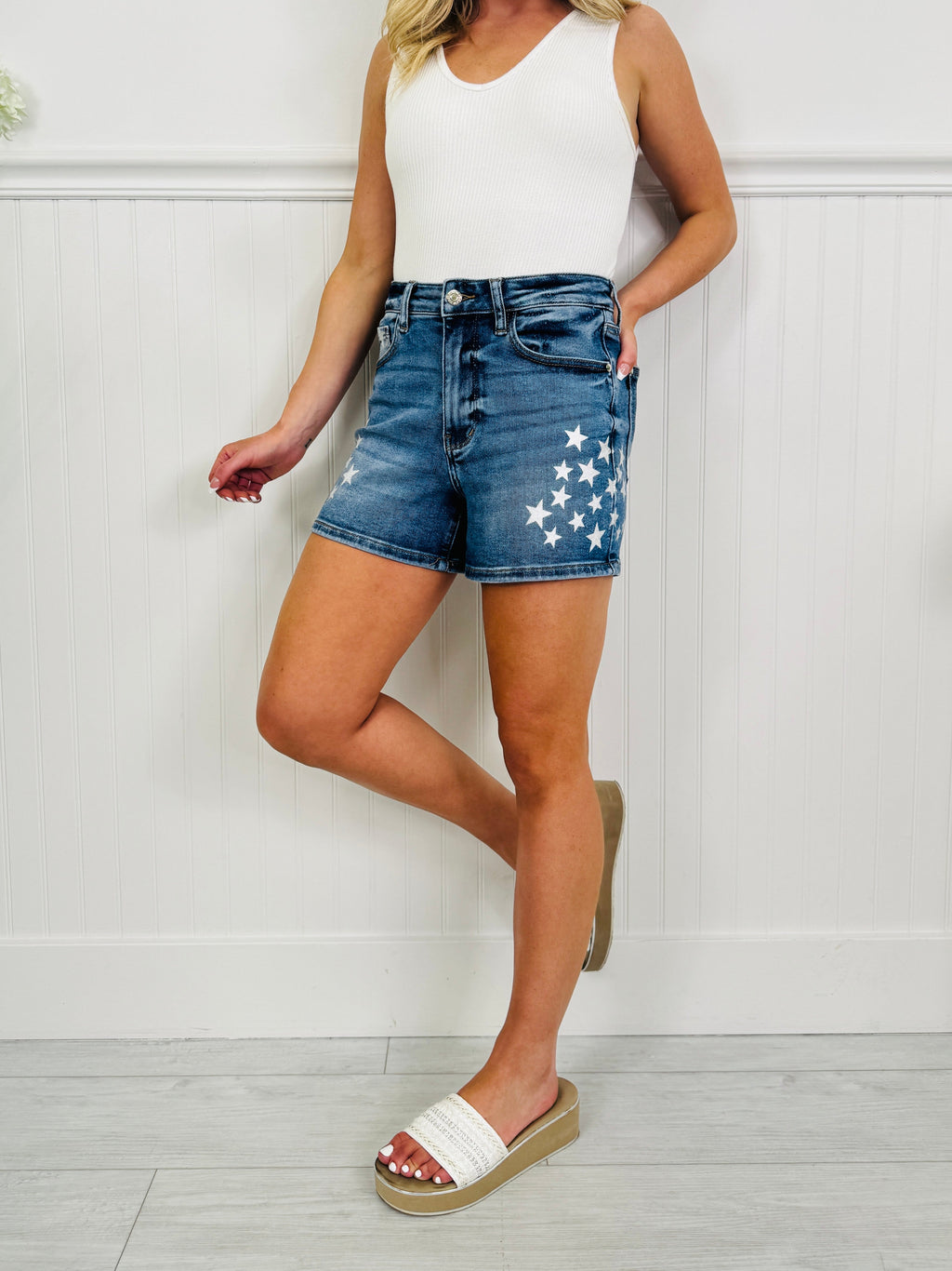 Judy Blue Star of Summer Shorts