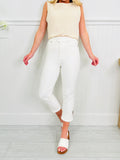 Judy Blue Signs of Spring Tummy Control Capris