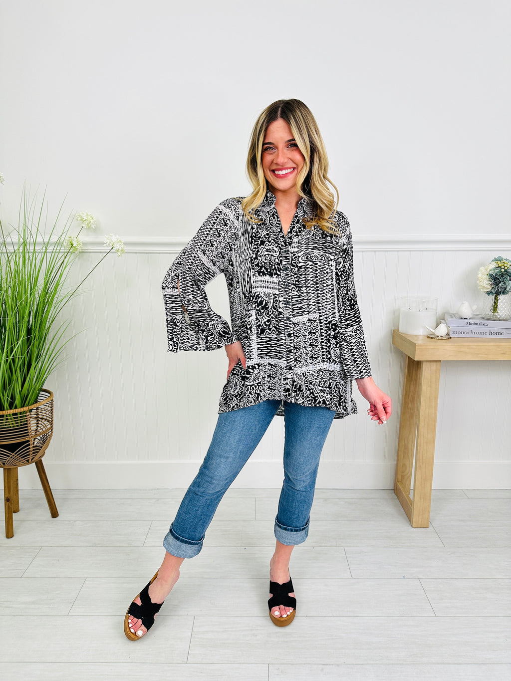 Let the Sunshine In Top in Santa Cruz Print