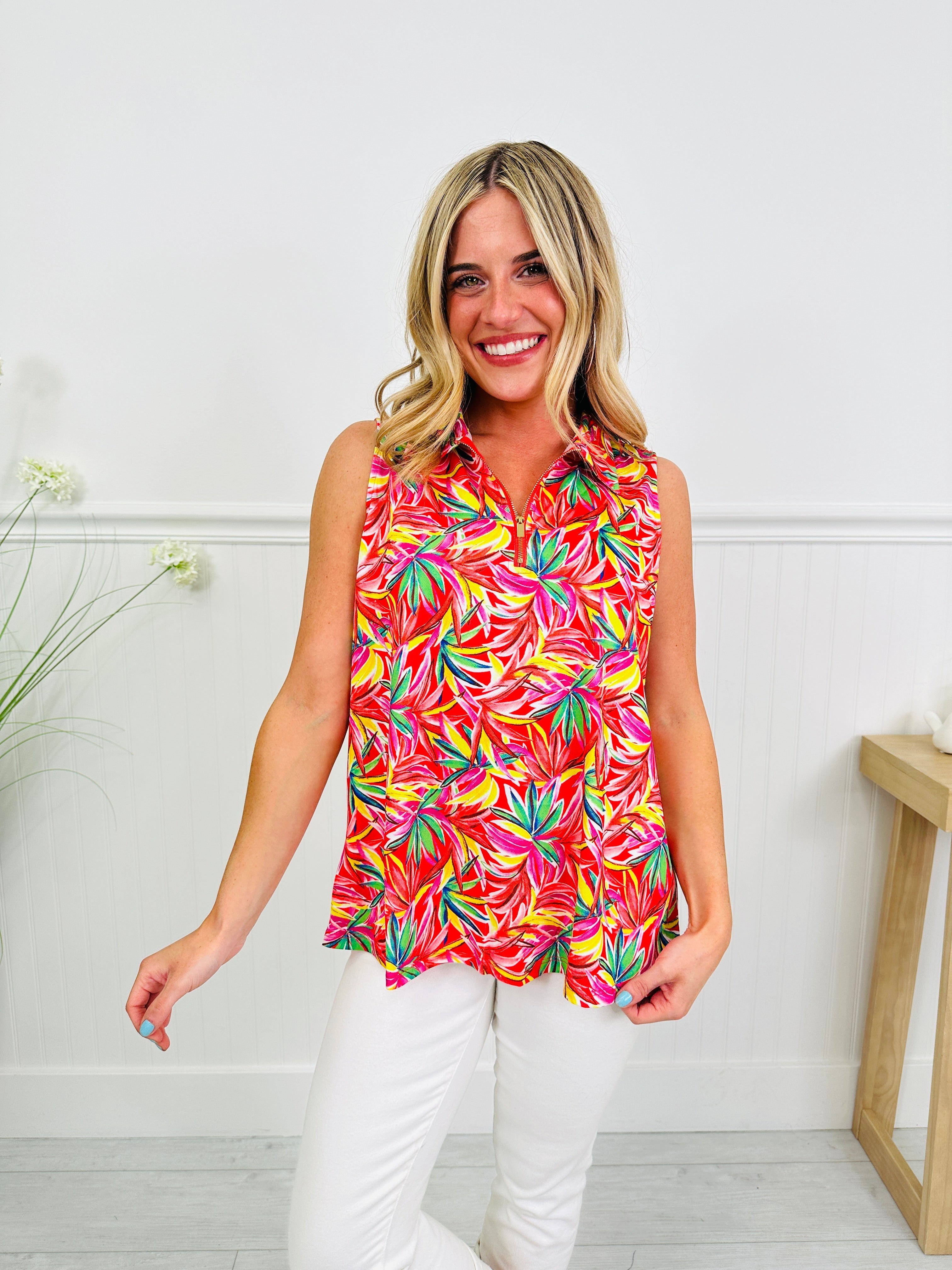 Heatwave Haven Tank Top in Miami Print