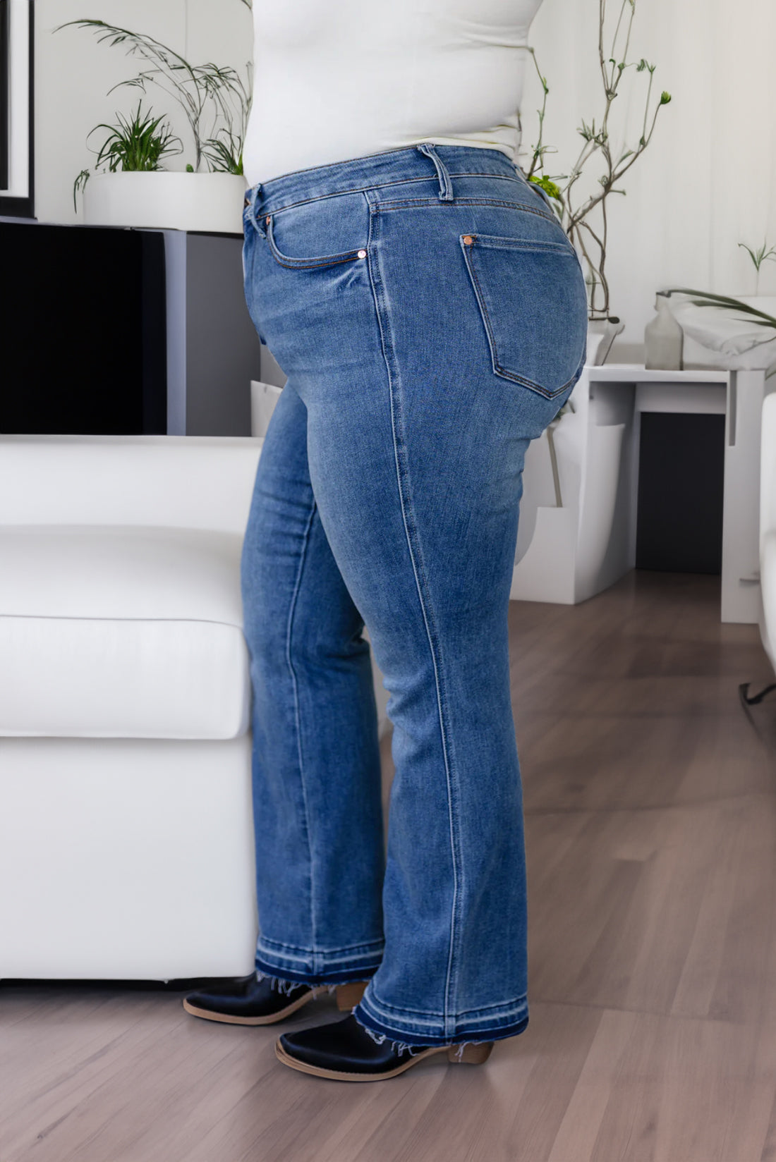 JUDY High-Rise Tummy Control Bootcut Jeans (Buy 2 Free Shipping)