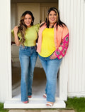 JUDY Mid-Rise Tummy Tuck Bootcut Jeans (Buy 2 Free Shipping)