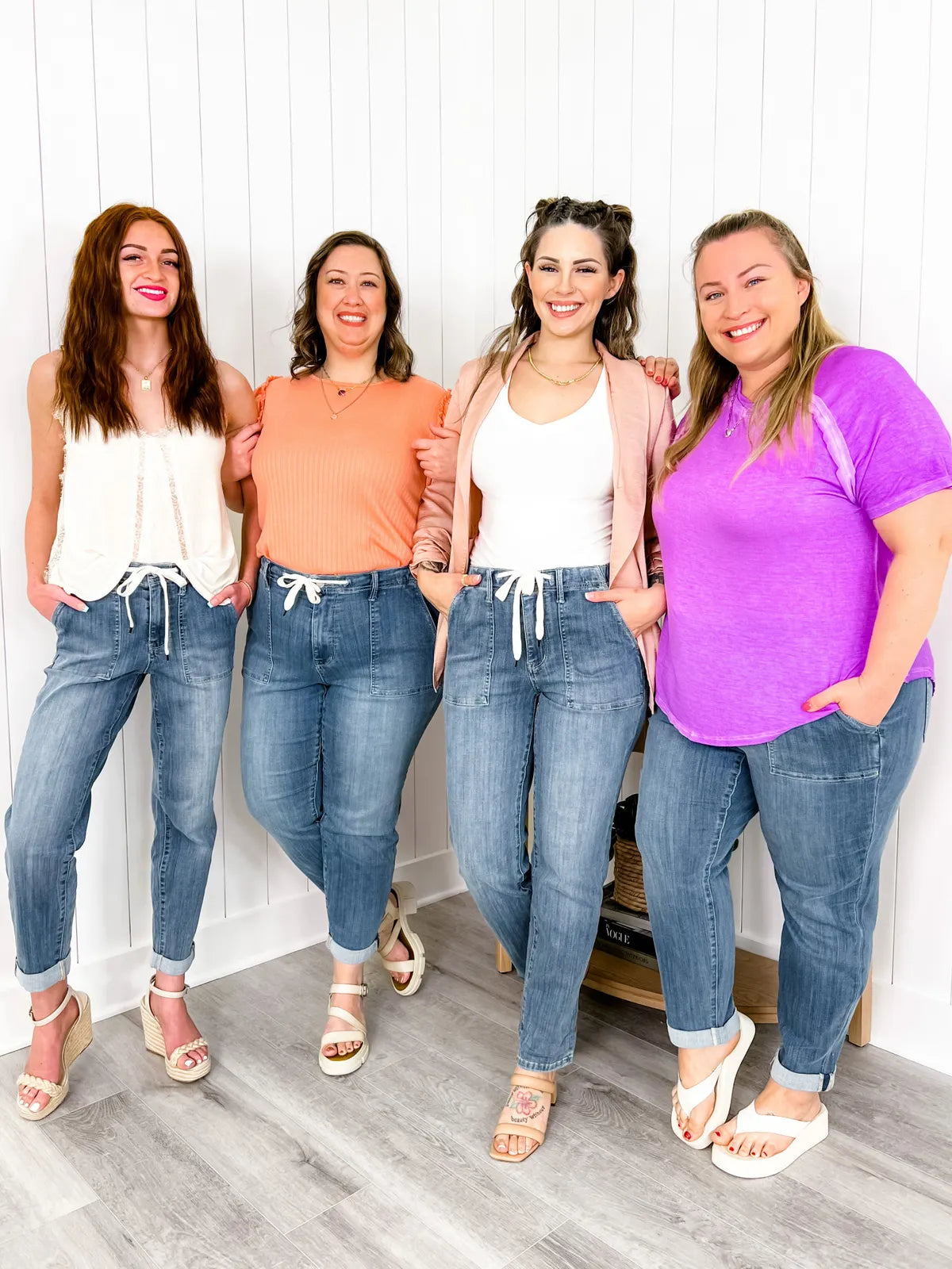 JUDY Stretch Pull On Denim Joggers  (Buy 2 Free Shipping)