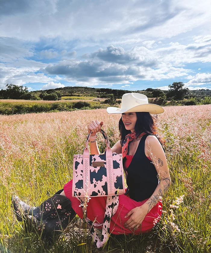 Wrangler Cow Print Concealed Crossbody Bag