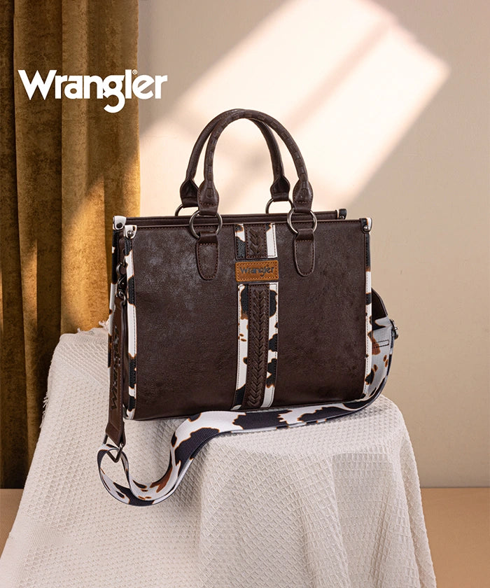 Wrangler Print Whipstitch Concealed Carry Tote Bag