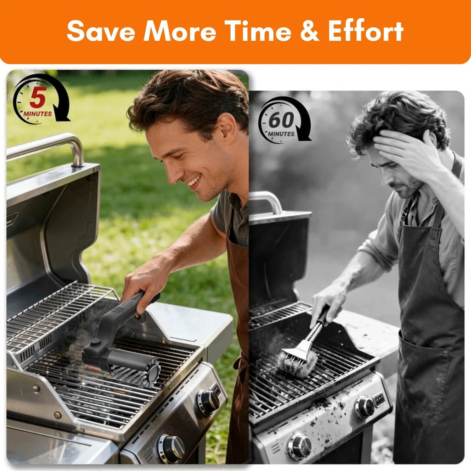 🇺🇸 Memorial Day 50% OFF! Rechargeable Grill Brus – No Scrubbing, Just Shine! 🧼✨
