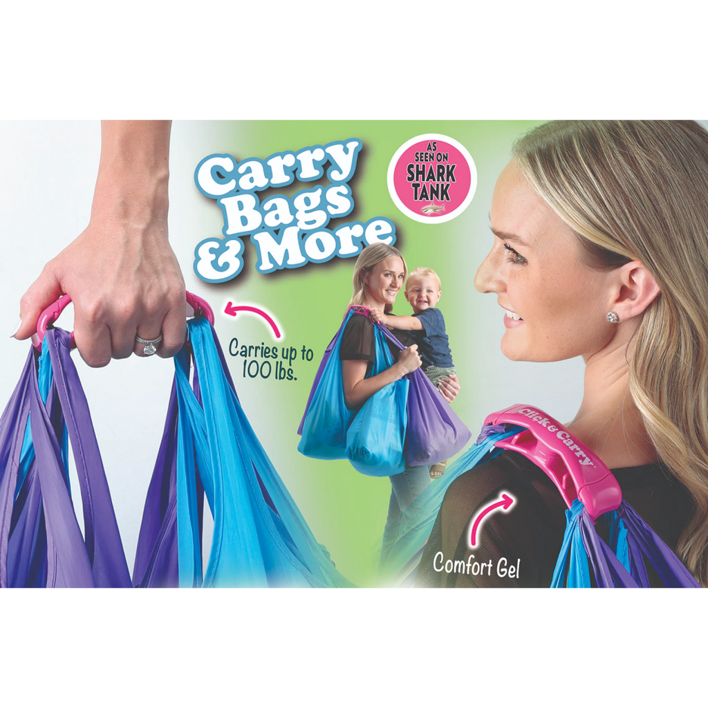 🛒Only $35 for 6-Pack!Click & Carry Bag Handle Set🛍️