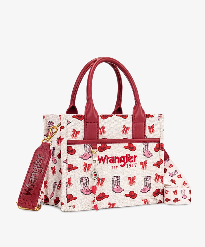 Wrangler Rodeo Icons Canvas Tote Bag