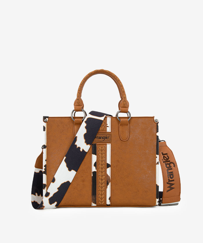 Wrangler Print Whipstitch Concealed Carry Tote Bag