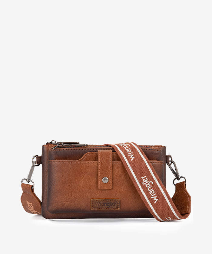 Wrangler Dual Zipper Crossbody Bag
