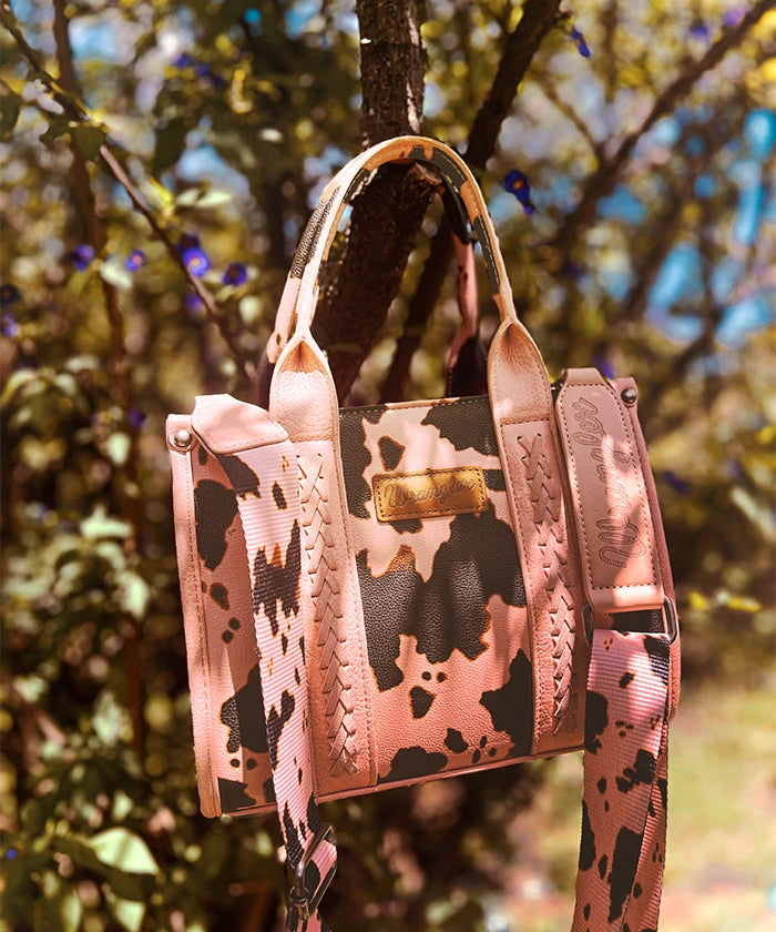 Wrangler Cow Print Concealed Crossbody Bag