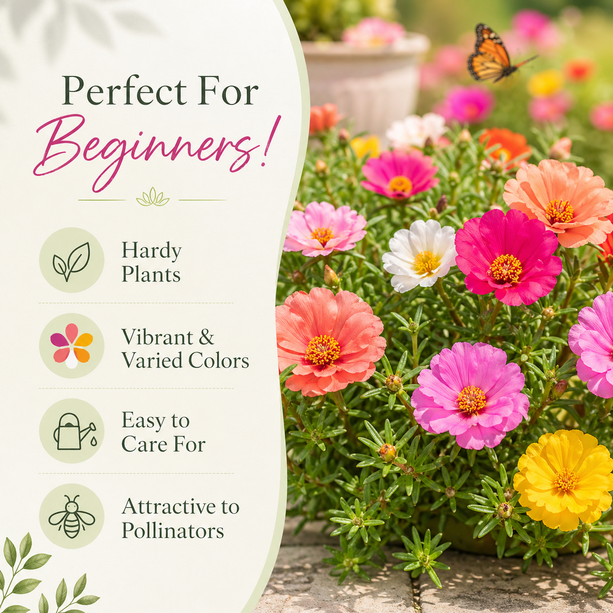 🌸50% OFF! Portulaca Flower Seeds – Just Scatter & Watch Them Bloom