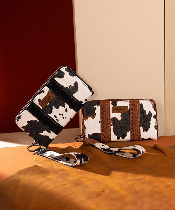Wrangler Cow Print Concealed Crossbody Bag