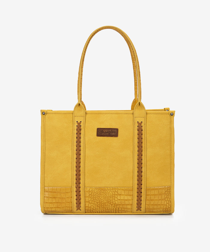 Wrangler Wide Cow Print Tote Bag