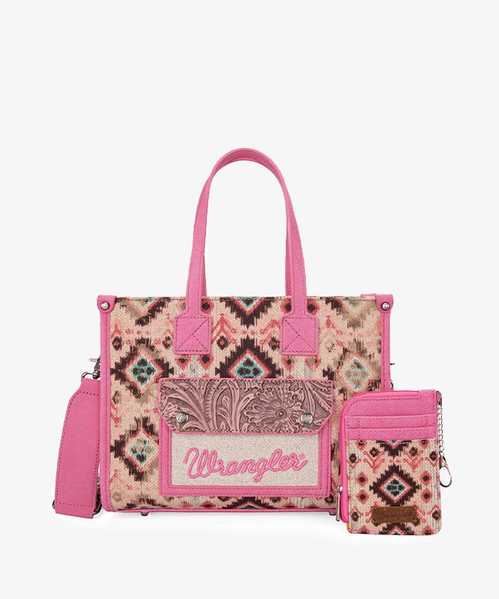 Wrangler Aztec Concealed Carry Canvas Tote Bag Collection
