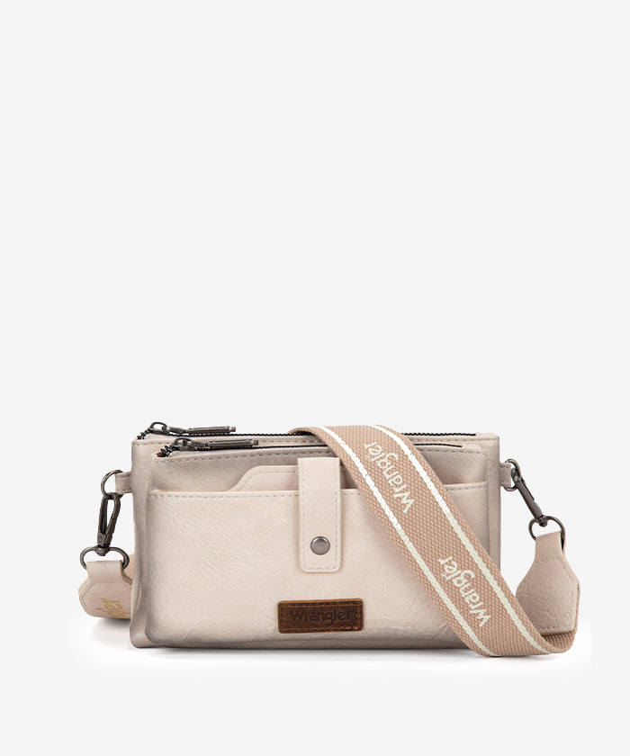 Wrangler Dual Zipper Crossbody Bag