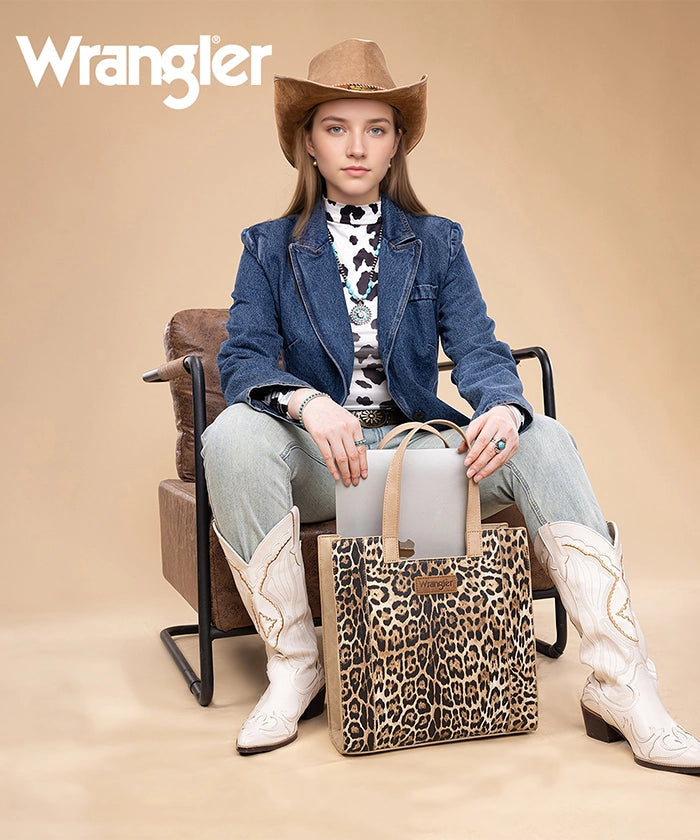 Wrangler Wildside Cheetah Tote Bag
