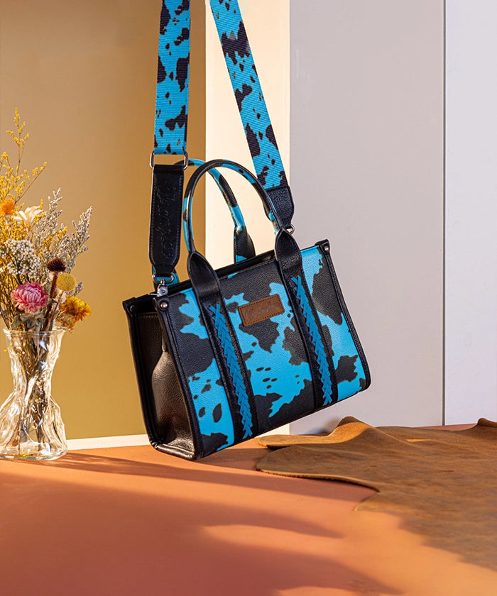 Wrangler Cow Print Concealed Crossbody Bag