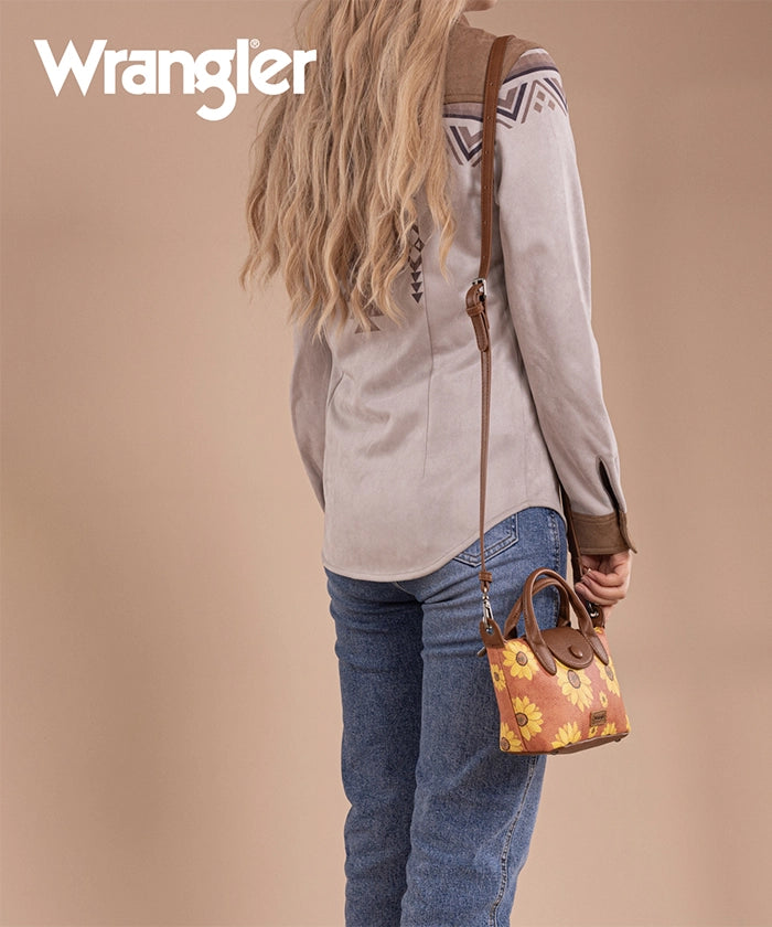 Wrangler Sunflower Print Mini Crossbody Bag