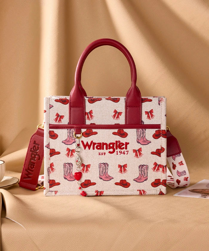 Wrangler Rodeo Icons Canvas Tote Bag