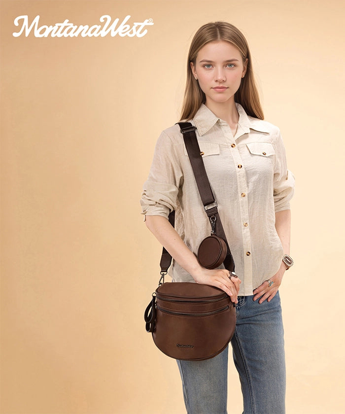 Montana West Bum Bag with Zipper –  Stylish Fanny Pack