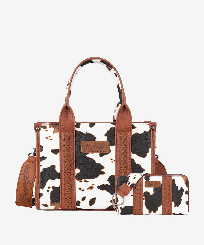 Wrangler Cow Print Concealed Crossbody Bag