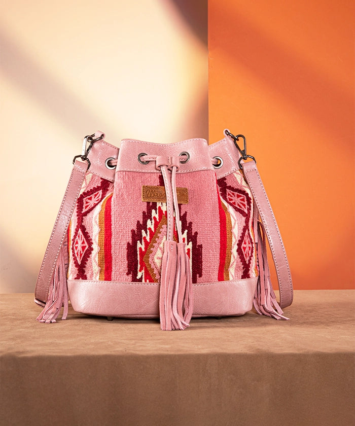 Wrangler Aztec Knitted Bucket Bag Collection