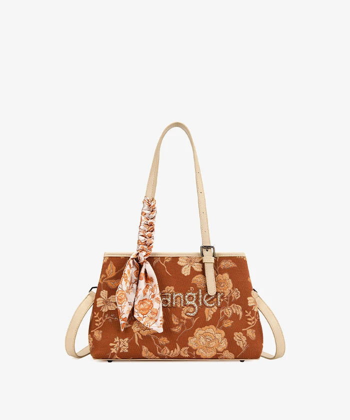 Wrangler Vintage Floral Print Canvas Shoulder Bag