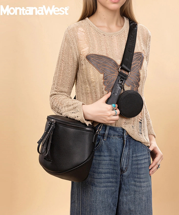 Montana West Bum Bag with Zipper –  Stylish Fanny Pack