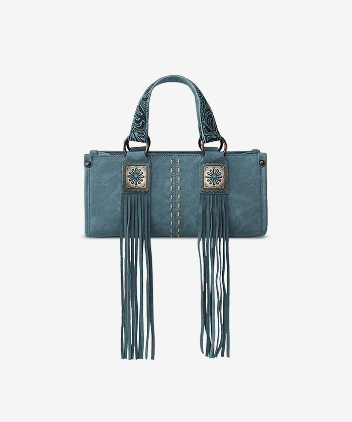 Montana West Western Fringe Concho Mini Crossbody Bag