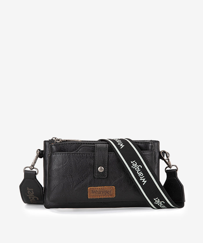 Wrangler Dual Zipper Crossbody Bag