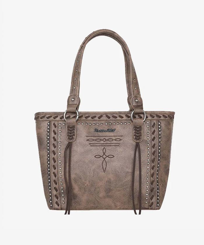 Montana West Cross Stitch Concealed Carry Tote Bag Set